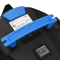 vidaXL Aspirador en seco y húmedo plateado 1200 W 20 L New
