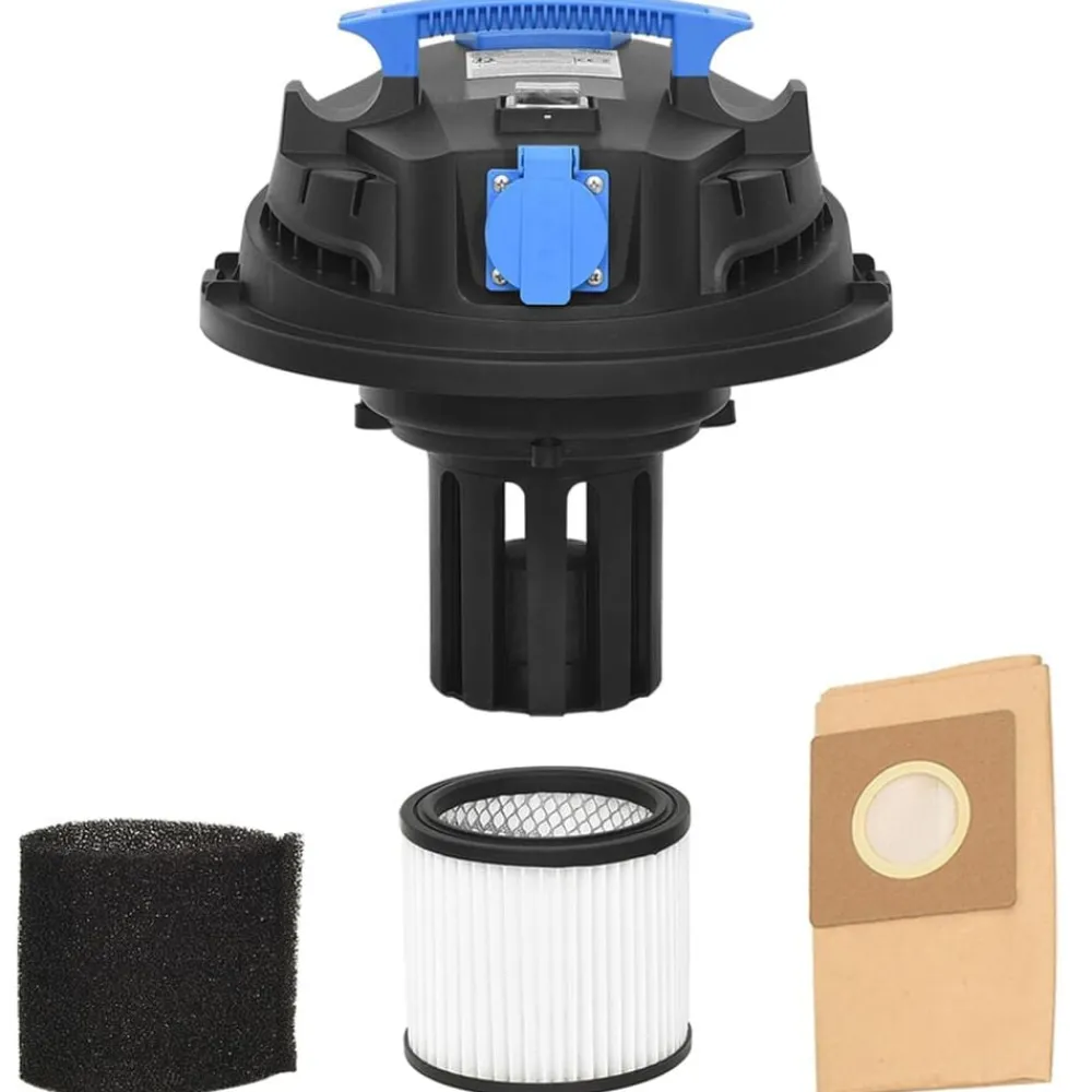 vidaXL Electrodomésticos-Aspirador en seco y húmedo plateado 1200 W 30 L