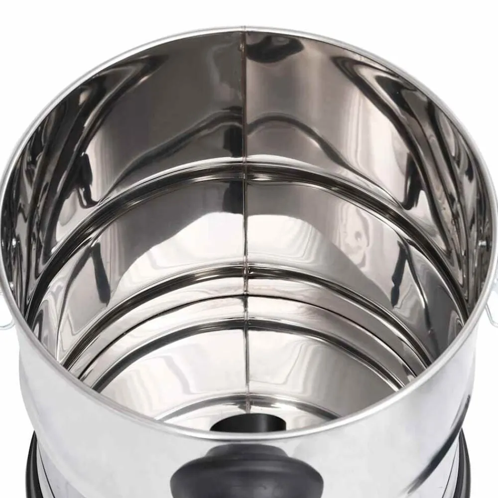 vidaXL Electrodomésticos-Aspiradora de cenizas filtro HEPA 1200 W 20 L acero inoxidable