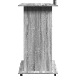 vidaXL Mobiliario De Oficina-Atril con ruedas y cajón madera 55x55x107 cm