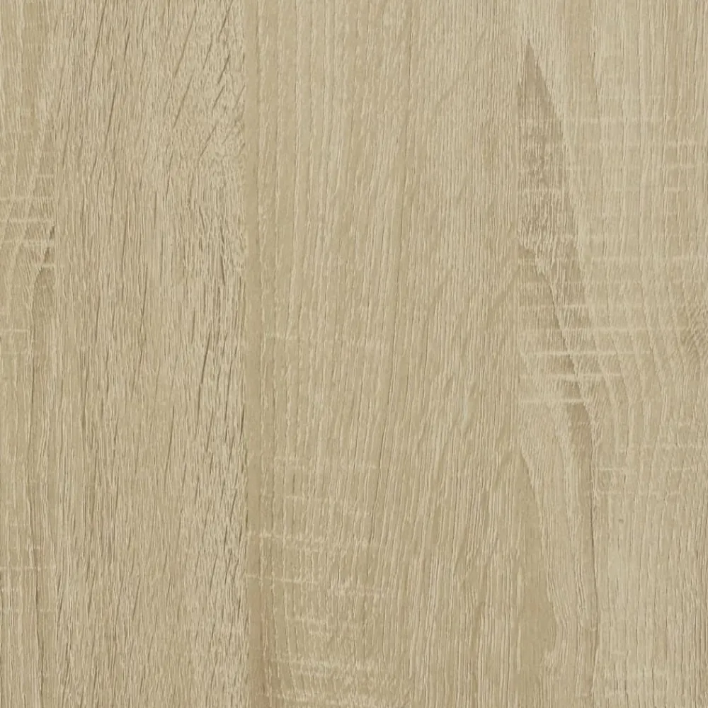 vidaXL Atril con ruedas y cajón madera 55x55x107 cm Roble Sonoma Discount