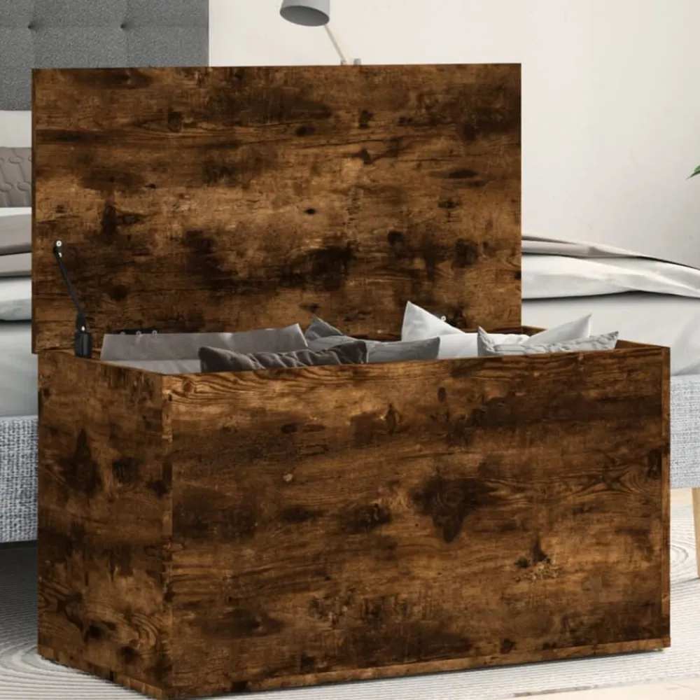 vidaXL Armarios Y Almacenamiento-Baúl almacenaje madera contrachapada 84x42x46 cm