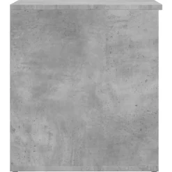 vidaXL Baúl almacenaje madera contrachapada gris hormigón 84x42x46 cm Gris hormigón Outlet