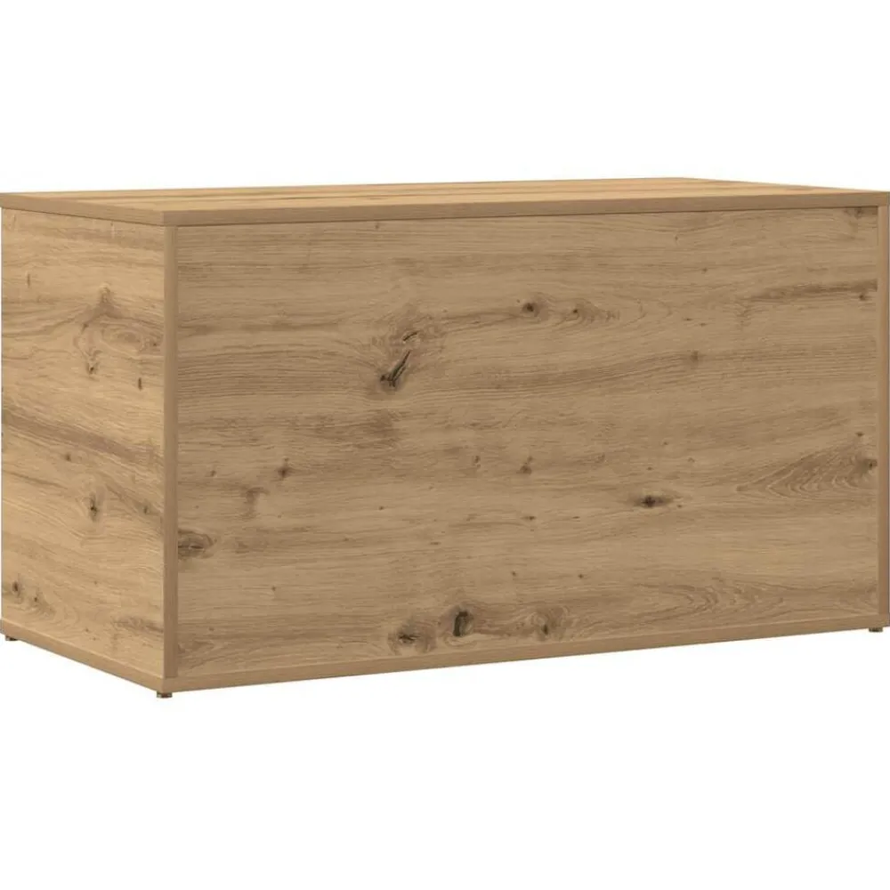 vidaXL Armarios Y Almacenamiento-Baúl de almacenaje madera ingeniería 84x42x46 cm