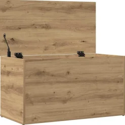 vidaXL Armarios Y Almacenamiento-Baúl de almacenaje madera ingeniería 84x42x46 cm