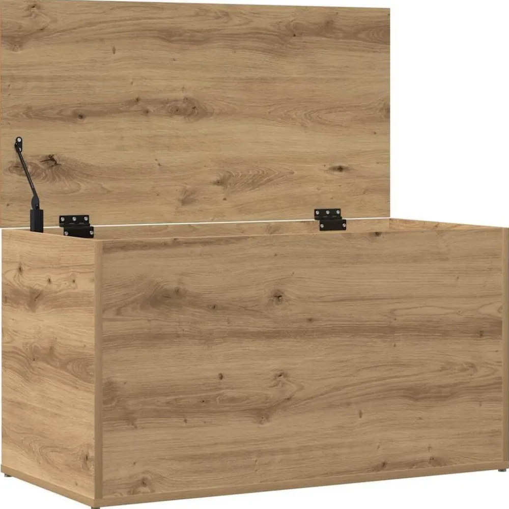 vidaXL Armarios Y Almacenamiento-Baúl de almacenaje madera ingeniería 84x42x46 cm