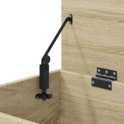 vidaXL Armarios Y Almacenamiento-Baúl de almacenaje madera contrachapada color roble 84x42x46cm