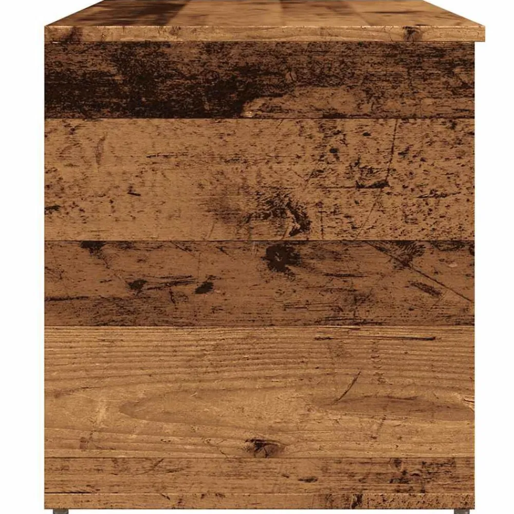vidaXL Armarios Y Almacenamiento-Baúl de almacenamiento madera ingeniería envejecida 84x42x46 cm