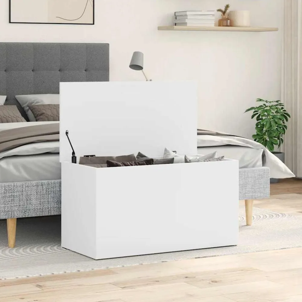 vidaXL Armarios Y Almacenamiento-Baúl de almacenamiento madera contrachapada 84x42x46 cm