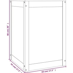 vidaXL Baúl para colada madera maciza pino marrón miel 44x44x66 cm Marrón miel Best