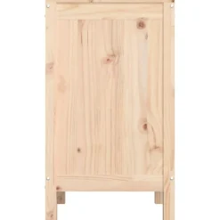 vidaXL Productos Del Hogar-Baúl para la colada madera maciza de pino 44x44x76 cm