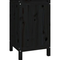 vidaXL Productos Del Hogar-Baúl para la colada madera maciza de pino 44x44x76 cm