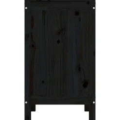 vidaXL Productos Del Hogar-Baúl para la colada madera maciza de pino 44x44x76 cm