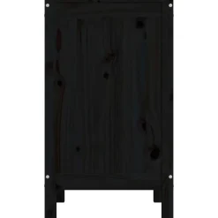 vidaXL Productos Del Hogar-Baúl para la colada madera maciza de pino 44x44x76 cm