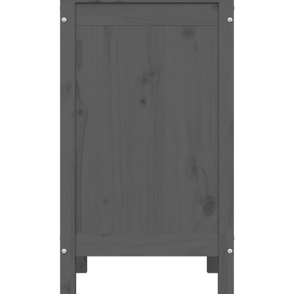 vidaXL Productos Del Hogar-Baúl para la colada madera maciza de pino 44x44x76 cm