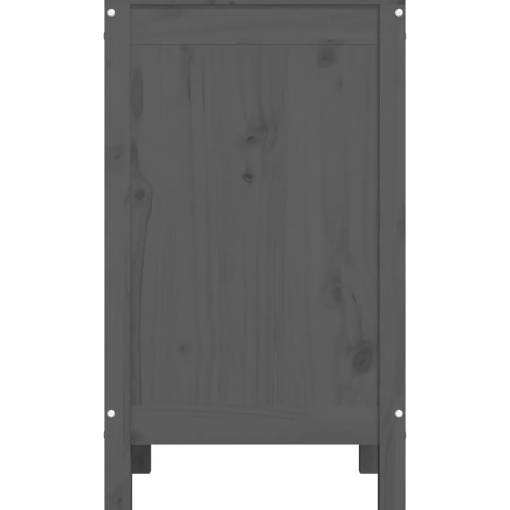 vidaXL Productos Del Hogar-Baúl para la colada madera maciza de pino 44x44x76 cm
