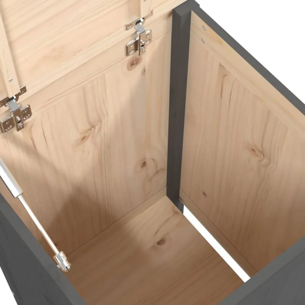 vidaXL Productos Del Hogar-Baúl para la colada madera maciza de pino 44x44x76 cm