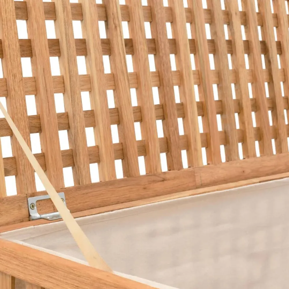 vidaXL Productos Del Hogar-Baúl para la ropa sucia madera maciza nogal 77,5x37,5x46,5 cm