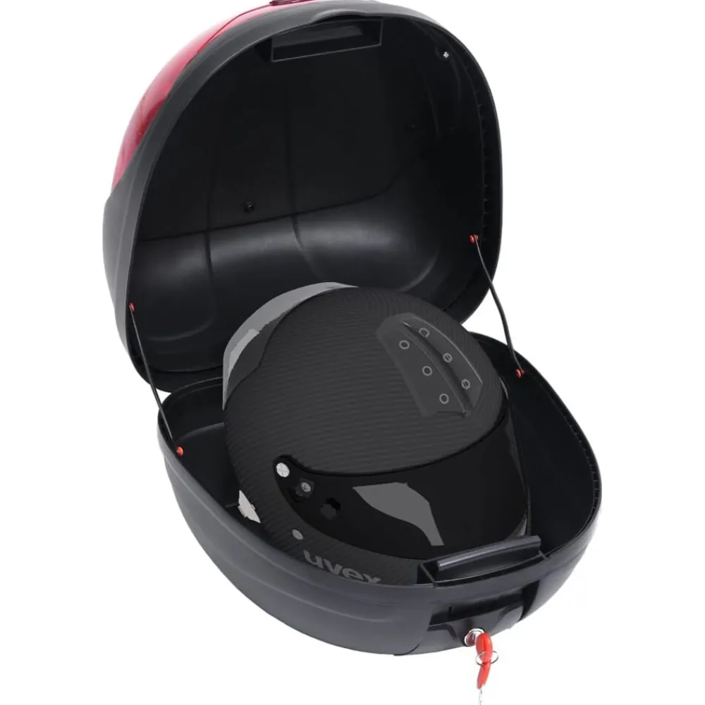vidaXL Piezas Y Accesorios Para Vehículos-Baúl para motos un casco 35 L