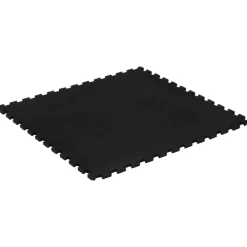 vidaXL Fitness Y Musculación-Baldosa de suelo de goma negro 12 mm 100x100 cm