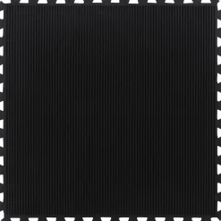 vidaXL Fitness Y Musculación-Baldosa de suelo de goma negro 12 mm 100x100 cm