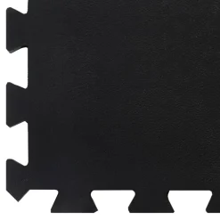vidaXL Fitness Y Musculación-Baldosa de suelo de goma negro 12 mm 100x100 cm