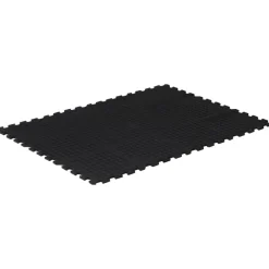 vidaXL Fitness Y Musculación-Baldosa de suelo de goma negro 12 mm 90x120 cm
