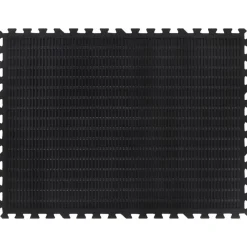 vidaXL Fitness Y Musculación-Baldosa de suelo de goma negro 12 mm 90x120 cm