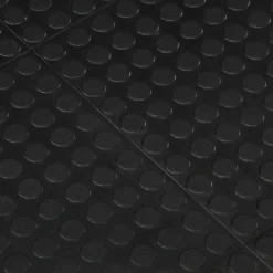 vidaXL Fitness Y Musculación-Baldosa de suelo de goma negro 12 mm 90x120 cm