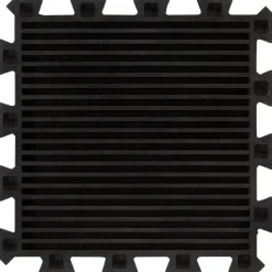 vidaXL Baldosas de suelo de goma 9 unidades negro 16 mm 30x30 cm