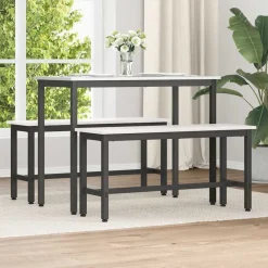 vidaXL Bancos-Banca de Comedor 100 x 32,5 x 49 cm Madera maciza de pino
