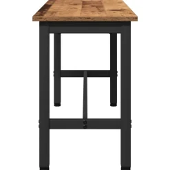 vidaXL Bancos-Banca de Comedor Madera vieja 100 x 32,5 x 48,5 cm