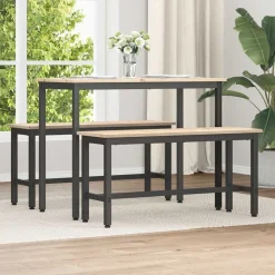 vidaXL Bancos-Banca de Comedor 100 x 32,5 x 49 cm