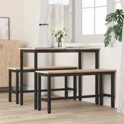 vidaXL Bancos-Banca de Comedor 100 x 32,5 x 49 cm