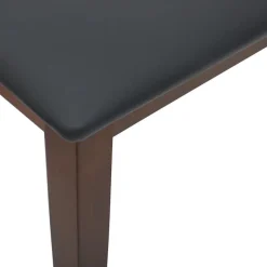 vidaXL Banco 90 cm Madera Maciza Marrón Caucho Marrón y oscuro Sale