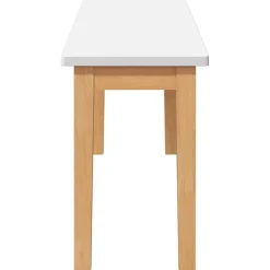 vidaXL Bancos-Banco 110 cm Madera Maciza Caucho