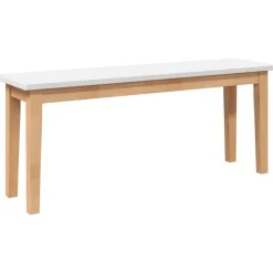 vidaXL Bancos-Banco 110 cm Madera Maciza Caucho