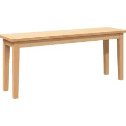 vidaXL Bancos-Banco 110 cm Madera Maciza Caucho