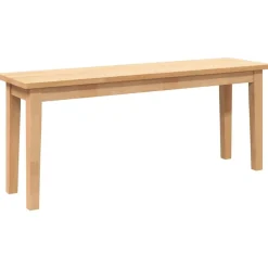 vidaXL Bancos-Banco 110 cm Madera Maciza Caucho