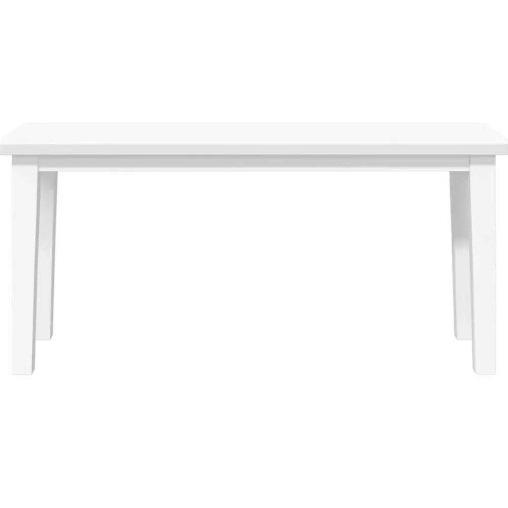 vidaXL Bancos-Banco 90 cm madera maciza caucho blanco