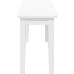 vidaXL Banco 110 cm madera maciza caucho Blanco Best