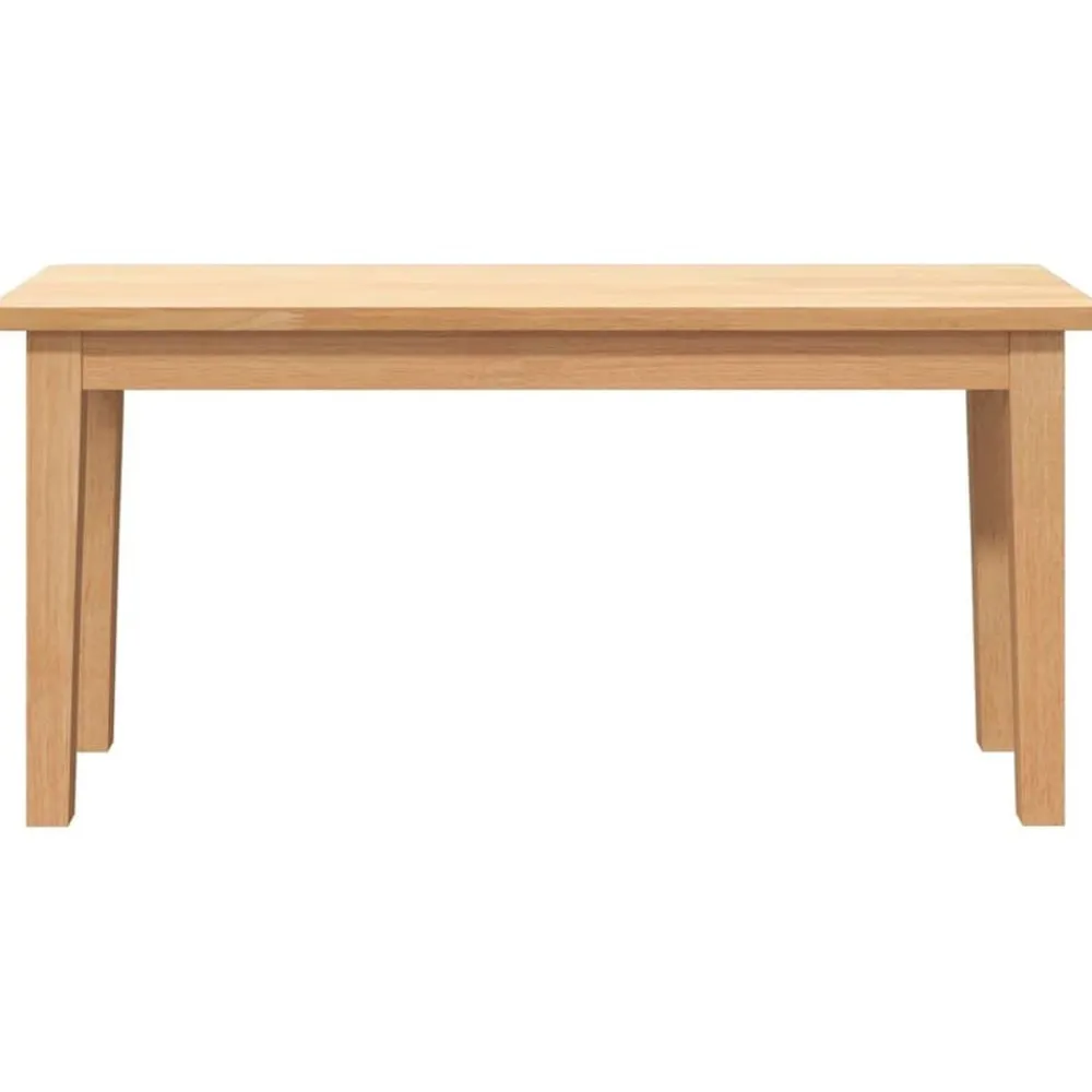 vidaXL Banco 90 cm Madera Maciza Caucho Natural Outlet