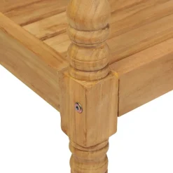 vidaXL Banco Batavia teca 120 cm Marr&oacute;n