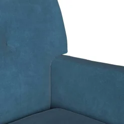 vidaXL Banco Chesterfield 112 x 65,5 x 75 cm Terciopelo Azul New