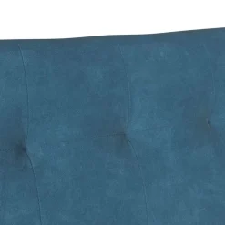 vidaXL Banco Chesterfield 112 x 65,5 x 75 cm Terciopelo Azul New