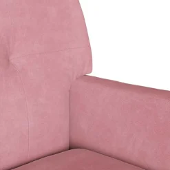 vidaXL Banco Chesterfield 112 x 65,5 x 75 cm Terciopelo Rosa Discount