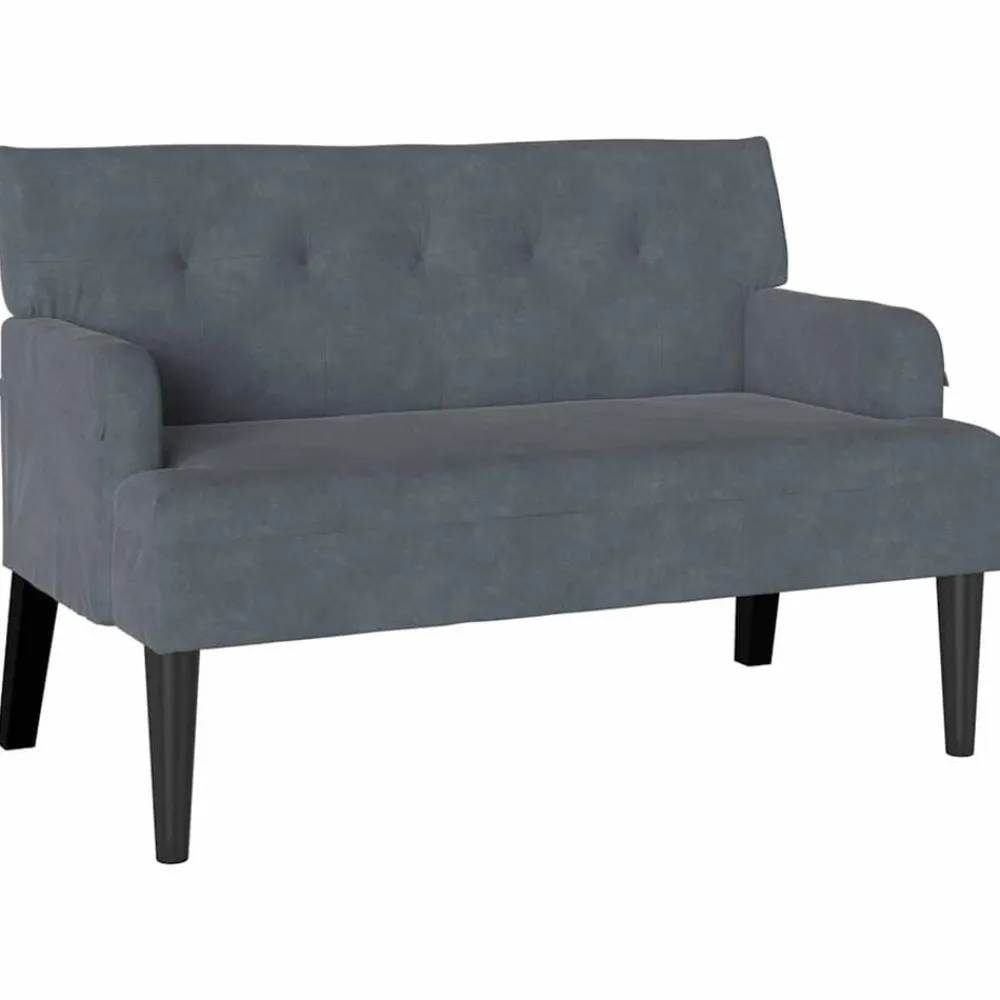 vidaXL Bancos-Banco Chesterfield 112 x 65,5 x 75 cm Terciopelo