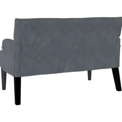 vidaXL Bancos-Banco Chesterfield 112 x 65,5 x 75 cm Terciopelo