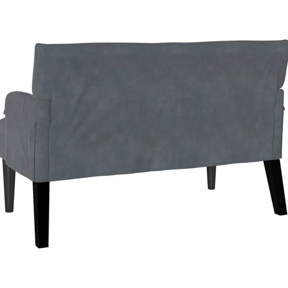 vidaXL Bancos-Banco Chesterfield 112 x 65,5 x 75 cm Terciopelo