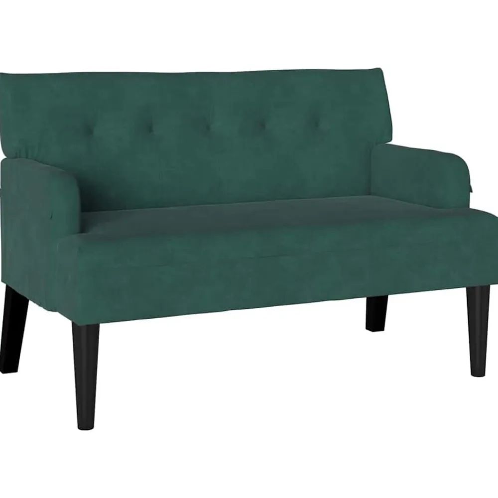 vidaXL Bancos-Banco Chesterfield 112 x 65,5 x 75 cm Terciopelo
